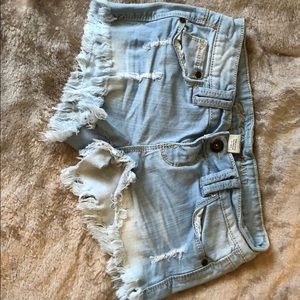Size 3 Distressed shorts